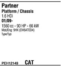 WALKER PEH12149 Exhaust System